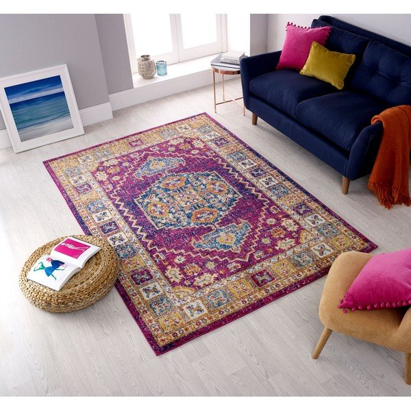 Лилав килим , 133 x 185 cm Urban Traditional - Flair Rugs-image-4