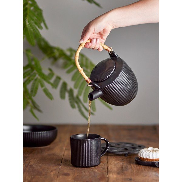 Черен глинен чайник 850 ml Neri – Bloomingville-image-2