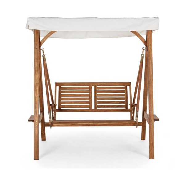 Градинска люлка от масивно дърво в естествен цвят Noemi – Bizzotto