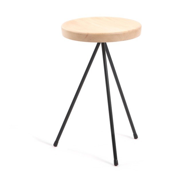 Barová stolička Mobles 114 Nuta Beech, výška 45cm-image-1