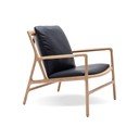 Кожен фотьойл в черно-натурален цвят Dedo - Gazzda