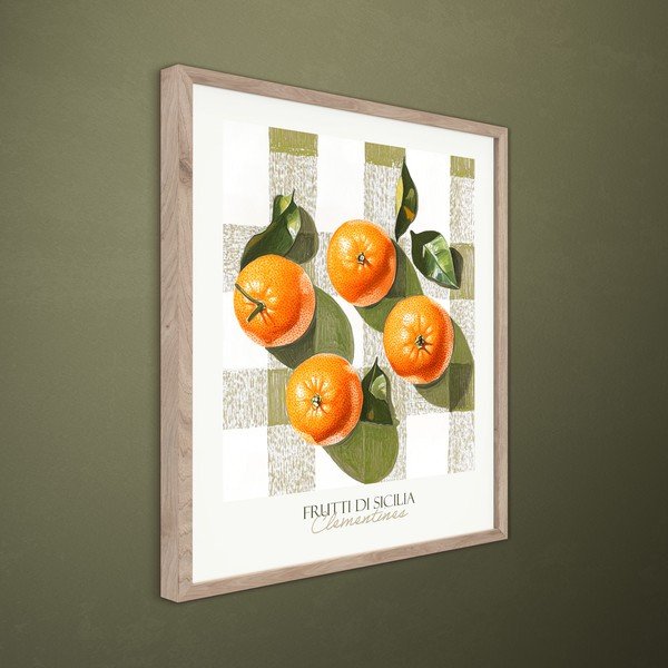 Печатна картина с включена рамка 40x50 cm Mandarines  – Styler-image-2