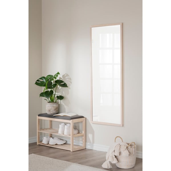 Стойка за обувки от масивен дъб за сядане естествена Confetti – Rowico-image-4