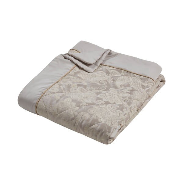 Бежово капитонирано покривало за легло от жакард 240x260 cm Opulent Jacquard – Catherine Lansfield