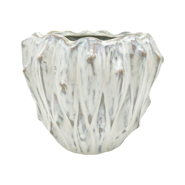 Бяла керамична саксия в цвят слонова кост, ø 16,5 cm Flora - PT LIVING
