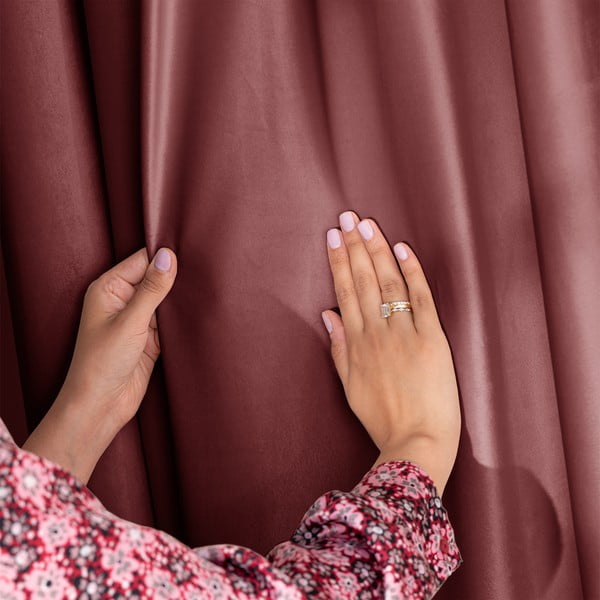 Розово затъмняващо перде 140x245 cm Eyelets – Restilo-image-3