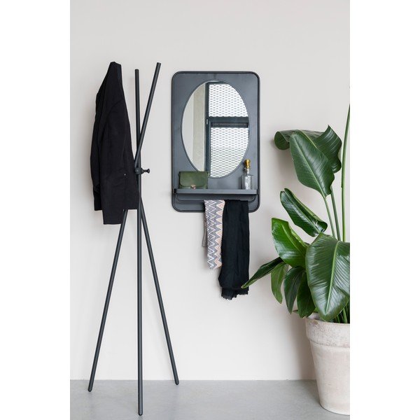 Стенно огледало с рафт 50x80 cm Pascal - White Label-image-1