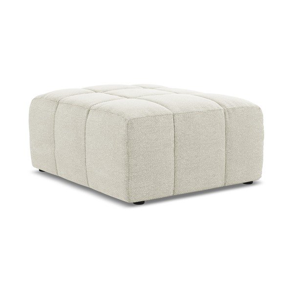 Бежова табуретка  от прежда с примки от букле Aloha – Makamii-image-3