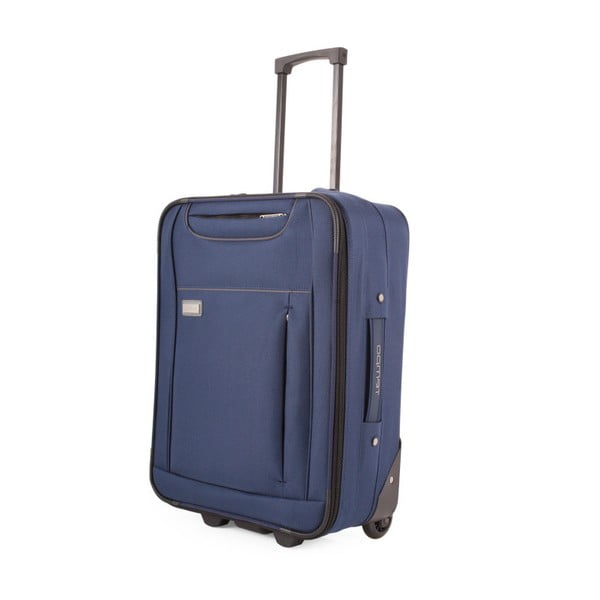 Tmavě modrý cestovní kufr na kolečkách Arsamar Murphy, výška 55 cm