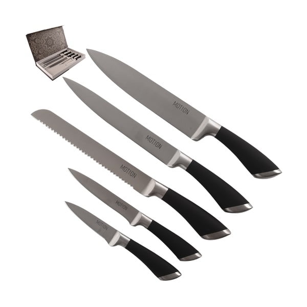 Комплект от 5 кухненски ножа от неръждаема стомана Motion - Orion