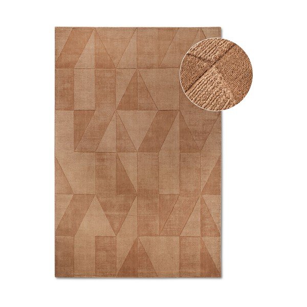 Кафяв ръчно изработен вълнен килим 190x280 cm Ursule – Villeroy&Boch