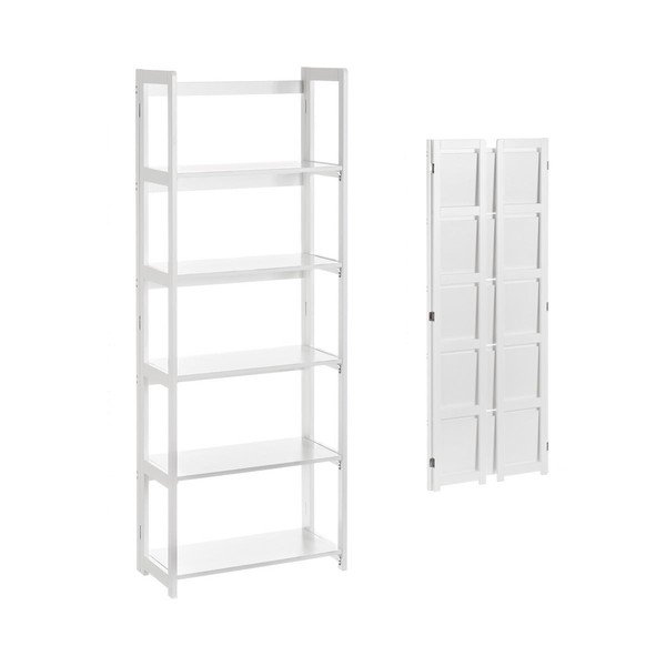 Бял сгъваем рафт 56x148 cm - Casa Selección-image-1