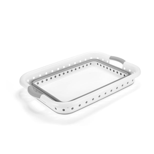 Бяло-сива пластмасова кошница за пране 40 л - Addis-image-2