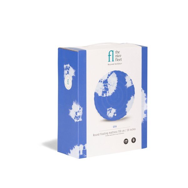 Син надуваем плажен матрак Goa - The Nice Fleet-image-2