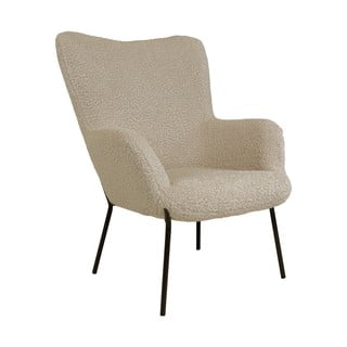 Бежово кресло от изкуствен косъм Glasgow – Bonami Essentials