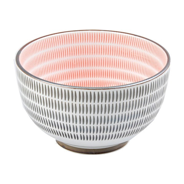 Porcelánová miska Pink Stripes, 12.8 cm