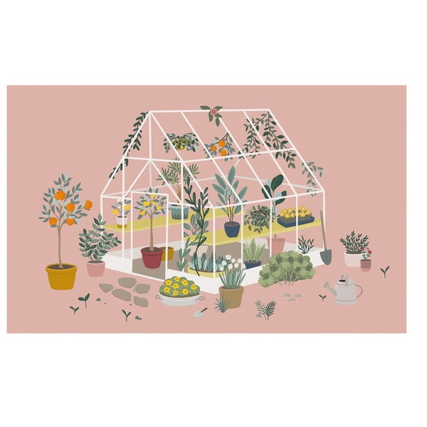 Детски тапет 400 cm x 248 cm The Green House - Lilipinso
