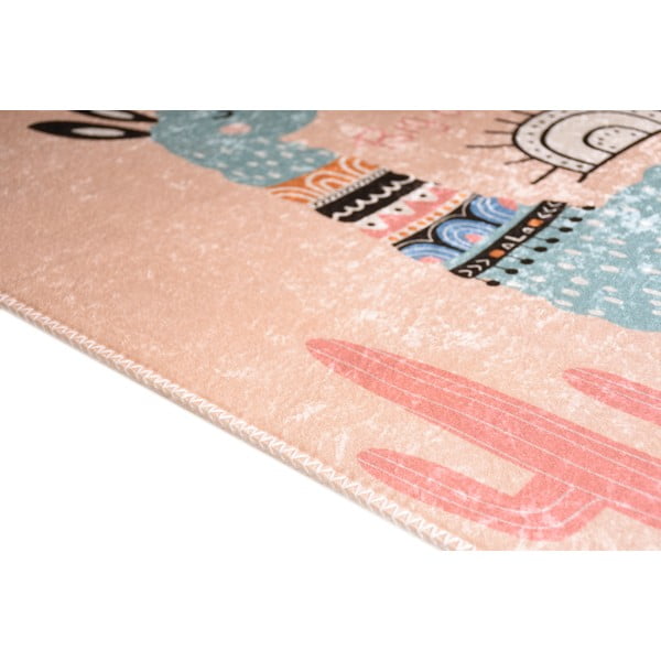 Розов детски килим подходящ за пране 160x230 cm Big Dreamer Camel – Vitaus-image-2
