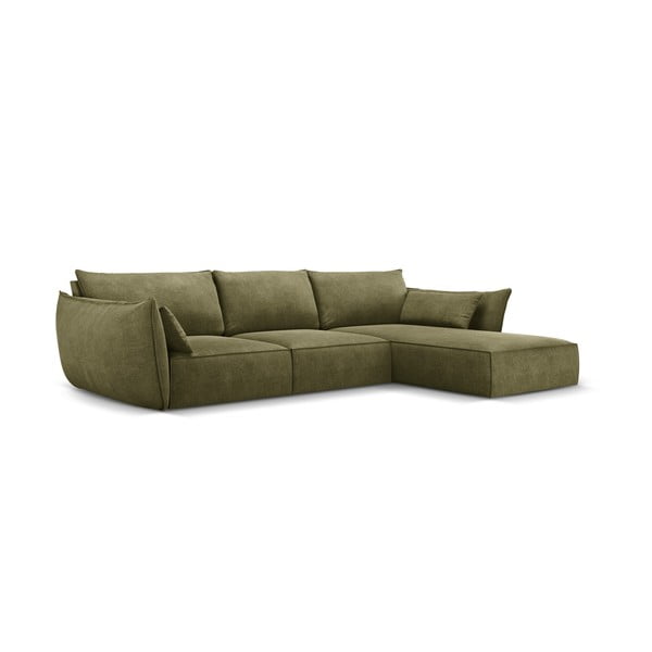 Зелен ъглов диван (десен ъгъл) Vanda - Mazzini Sofas-image-2