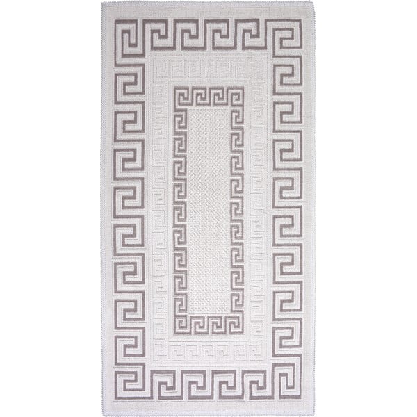 Сив и бежов памучен килим , 80 x 150 cm Versace - Vitaus