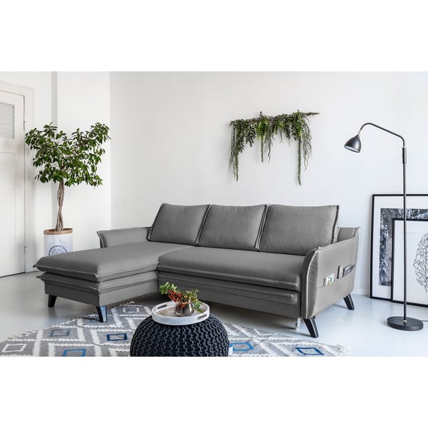 Сив ъгъл на разтегателен диван, ляв ъгъл Charming Charlie - Miuform-image-3