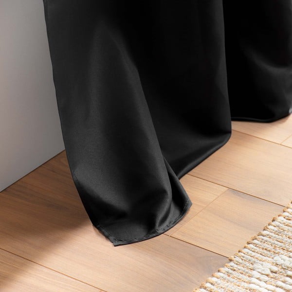 Черна завеса от микрофибър 140x280 cm Absolu – douceur d'intérieur-image-4