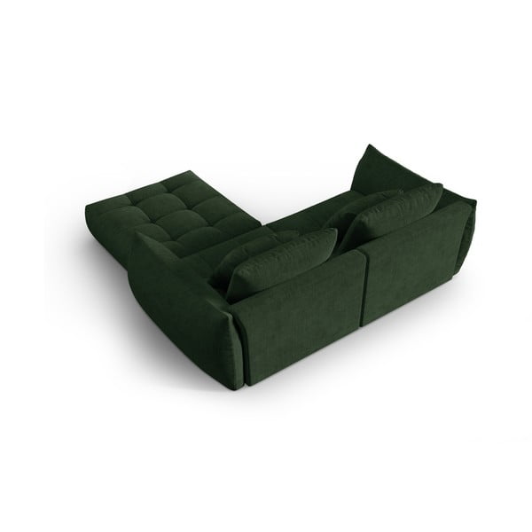 Тъмнозелен ъглов диван (променлив) Bloom – Micadoni Home-image-3