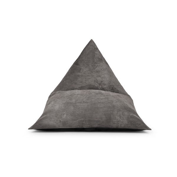 Черен пуф от рипсено кадифе Razz – SLOWDOWN-image-2