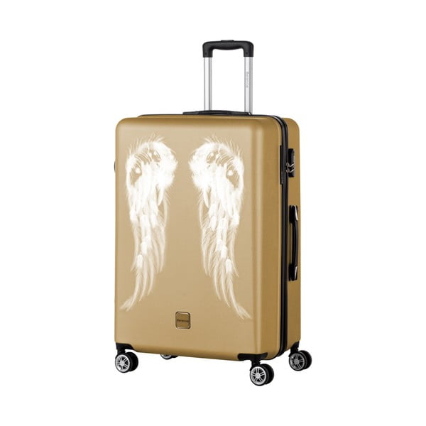 Куфар за пътуване Wings в златисто, 107 л - Berenice