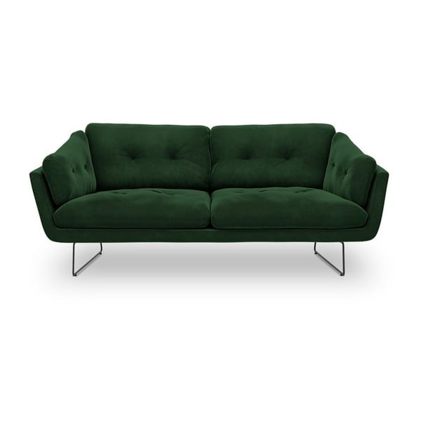 Бутилково зелен диван с кадифена покривка Гравитация - Windsor & Co Sofas