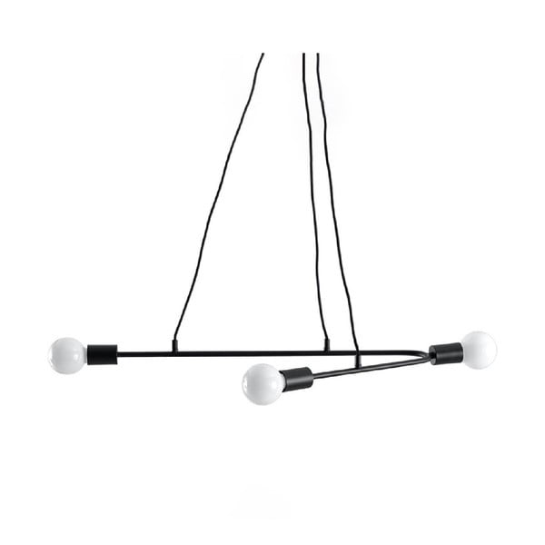 Черна висяща лампа 80x40 cm Latomia - Nice Lamps