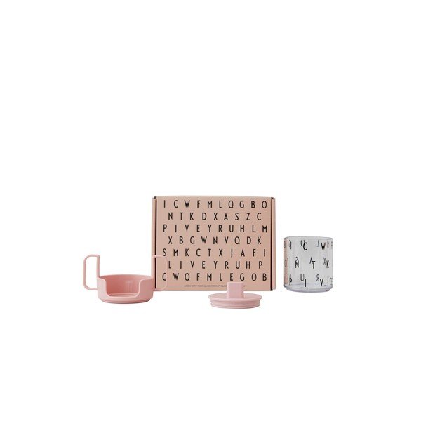 Розова бебешка чаша Grow With Your Cup Grow with Your Cup - Design Letters-image-3