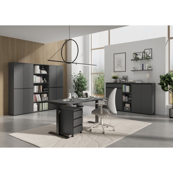 Регулируема работна маса с електрическо регулиране на височината 80x180 cm Bedano – Germania-image-1