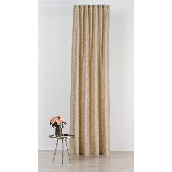 Бежово перде от жакард 140x260 cm Marciano – Mendola Fabrics-image-1
