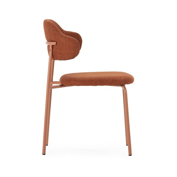 Трапезни столове в комплект от теракотени 4 бр. Adriel – Marckeric-image-3