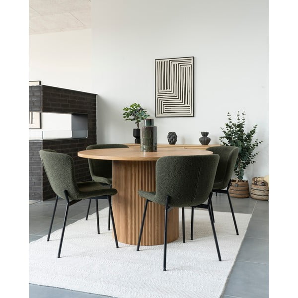 Тъмнозелени трапезни столове в комплект от 2 броя Maceda - House Nordic-image-1