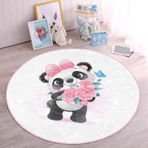 Бял детски килим ø 100 cm Comfort - Mila Home-image-4