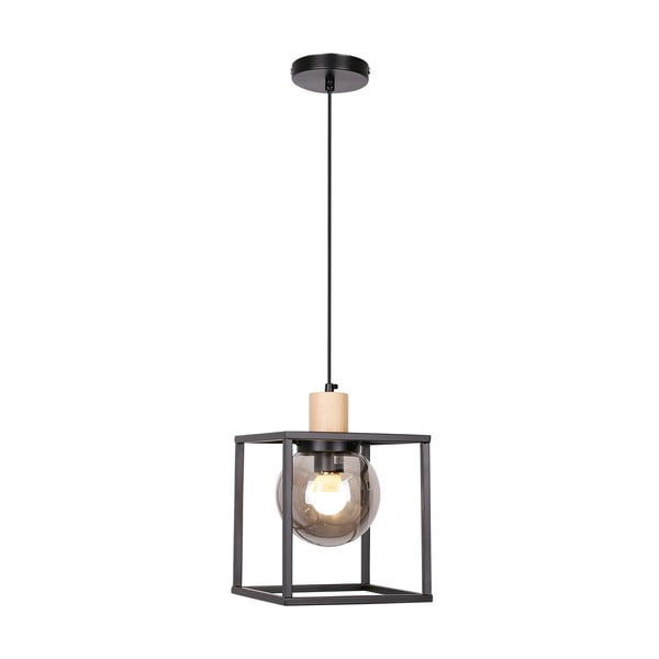 Черна висяща лампа 19x19 cm Retro 2 - Candellux Lighting-image-1