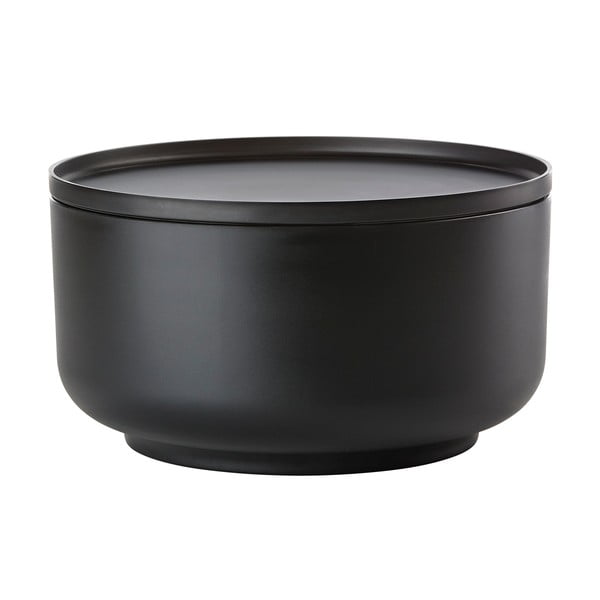 Черна купа за сервиране с капак ZONE Peili, 30 cm - Zone