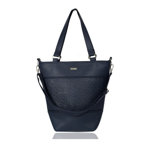 Тъмно синя дамска чанта Basket No.72 - Dara bags