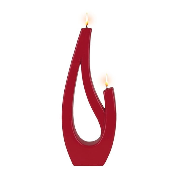 Červená svíčka Alusi Saba Grande, 12 hodin hoření