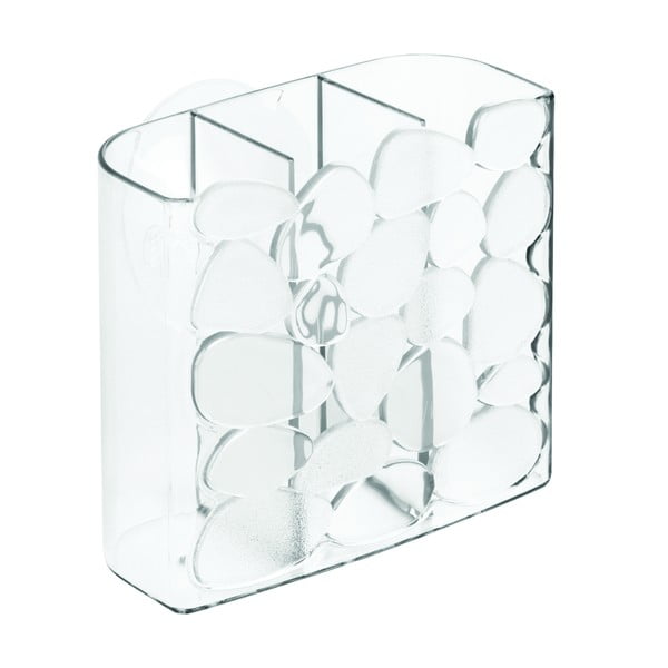 Прозрачна чаша за самоотцеждане на четка за зъби , 11 x 6 cm Pebblz - iDesign