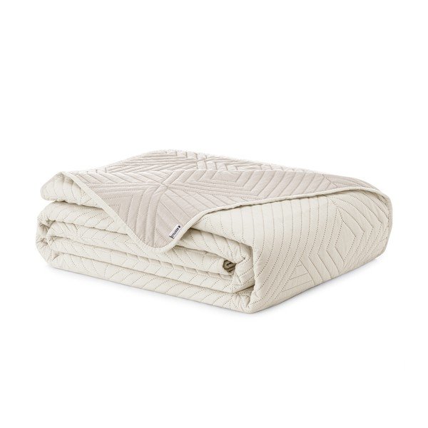 Кремаво капитонирано покривало за легло от микрофибър 220x240 cm Softa – Restilo