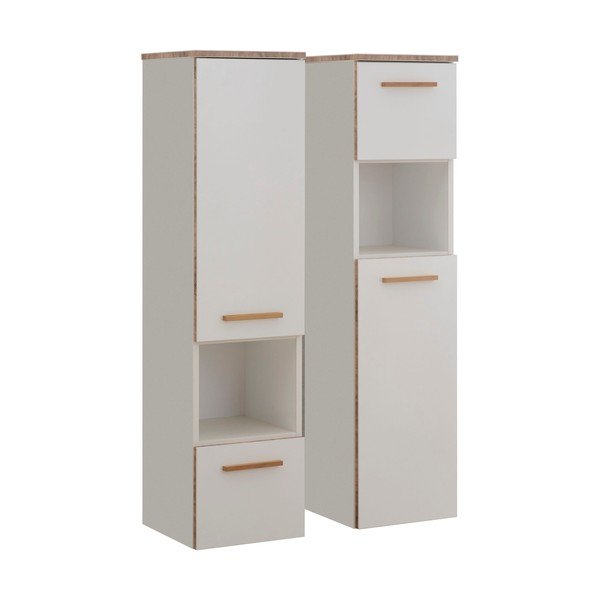 Бял висок висящ шкаф за баня 30x123 cm Set 931 - Pelipal-image-1