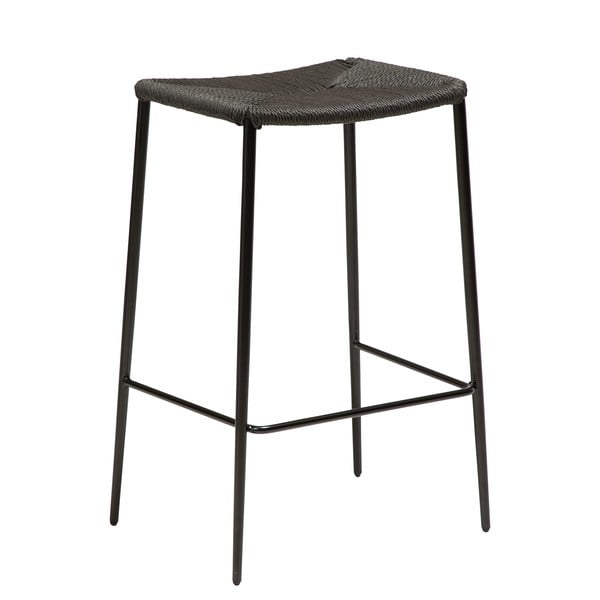 Черен бар стол със стоманени крака DAN-FORM , височина 68 см Stiletto - DAN-FORM Denmark