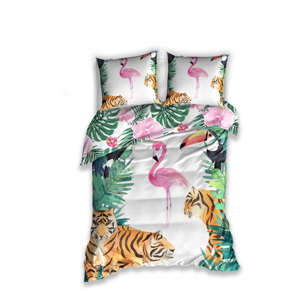 Детско памучно спално бельо за единично легло Jungle, 140 x 200 cm - CARBOTEX