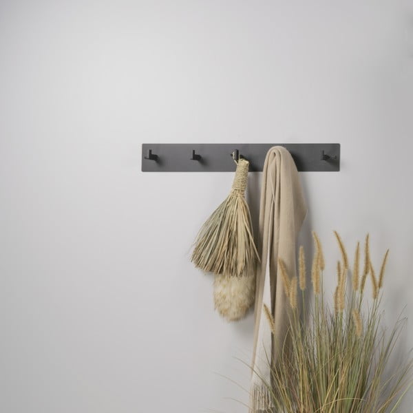 Черна метална стенна закачалка 70 cm Leatherman – Spinder Design-image-3