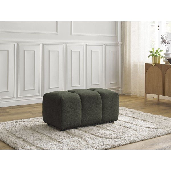 Шенилова табуретка  в цвят каки Roxelane – Bobochic Paris-image-1