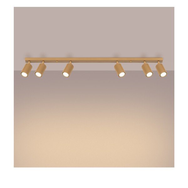 Прожектор в златист цвят 6,5x117 cm Gleam – Sollux-image-2