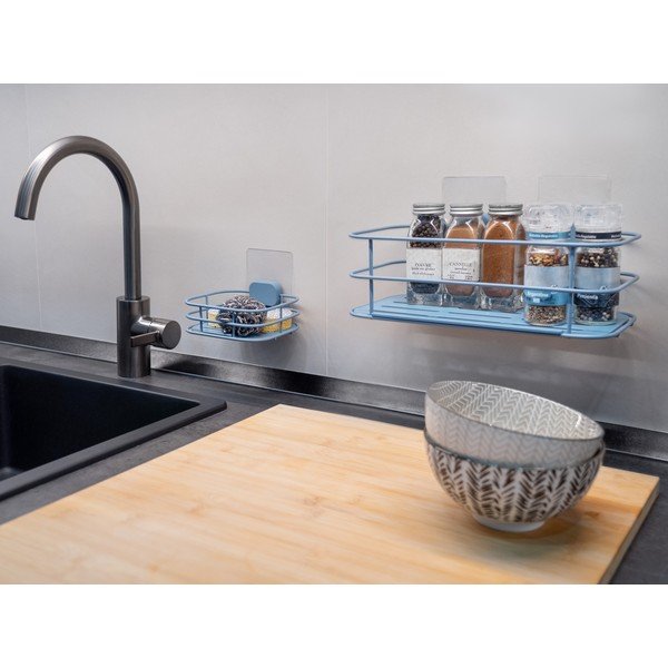 Светлосин самозадържащ се метален дозатор за сапун Grena - Compactor-image-3